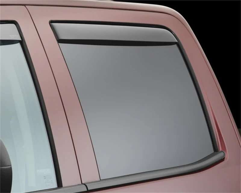 WeatherTech 14+ Chevrolet Silverado 1500 Rear Side Window Deflectors - Dark Smoke - Image 7