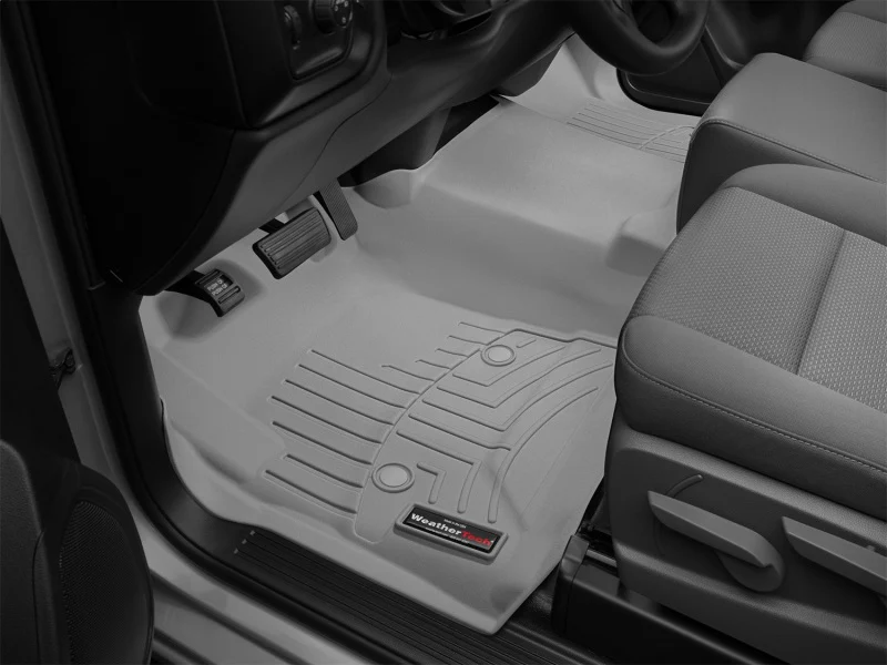 WeatherTech 14+ Chevrolet Silverado Front Floorliner OTH - Grey - Image 11