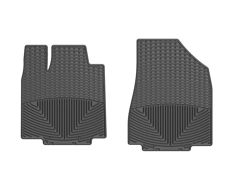 WeatherTech 14+ Chevrolet Silverado Front Rubber Mats - Black - Image 2