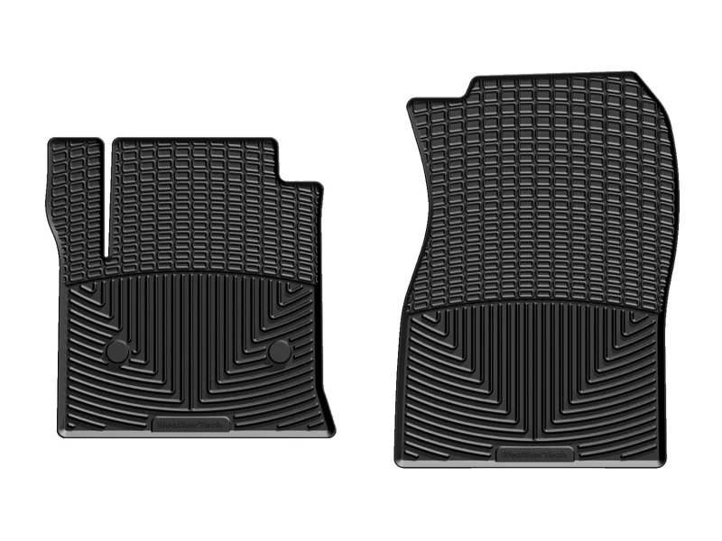 WeatherTech 14+ Chevrolet Silverado Front Rubber Mats - Black - Image 5