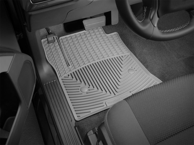 WeatherTech 14+ Chevrolet Silverado Front Rubber Mats - Grey - Image 5