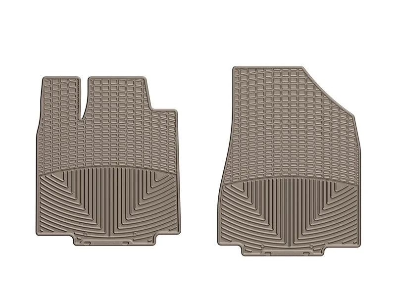 WeatherTech 14+ Chevrolet Silverado Front Rubber Mats - Tan - Image 2