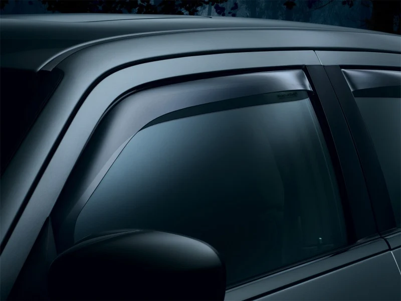 WeatherTech 14+ Chevrolet Silverado Front Side Window Deflectors - Dark Smoke - Image 7