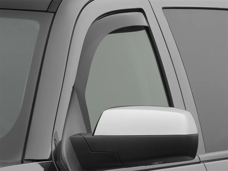 WeatherTech 14+ Chevrolet Silverado Front Side Window Deflectors - Dark Smoke - Image 8