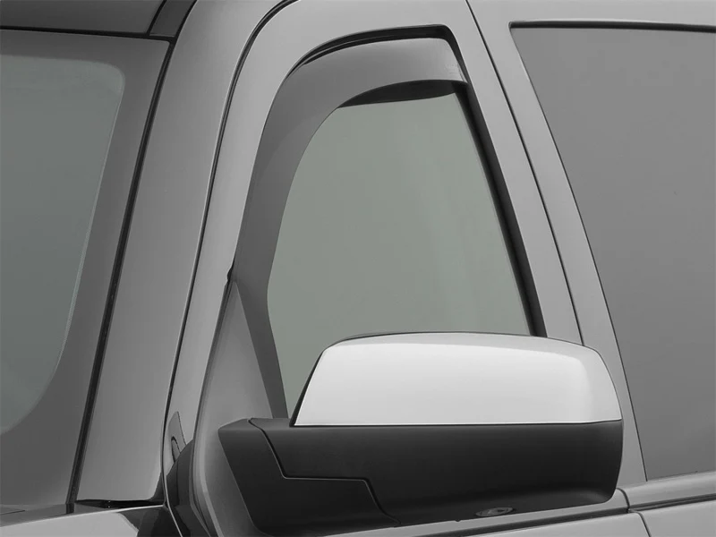 WeatherTech 14+ Chevrolet Silverado Front Side Window Deflectors - Dark Smoke - Image 9