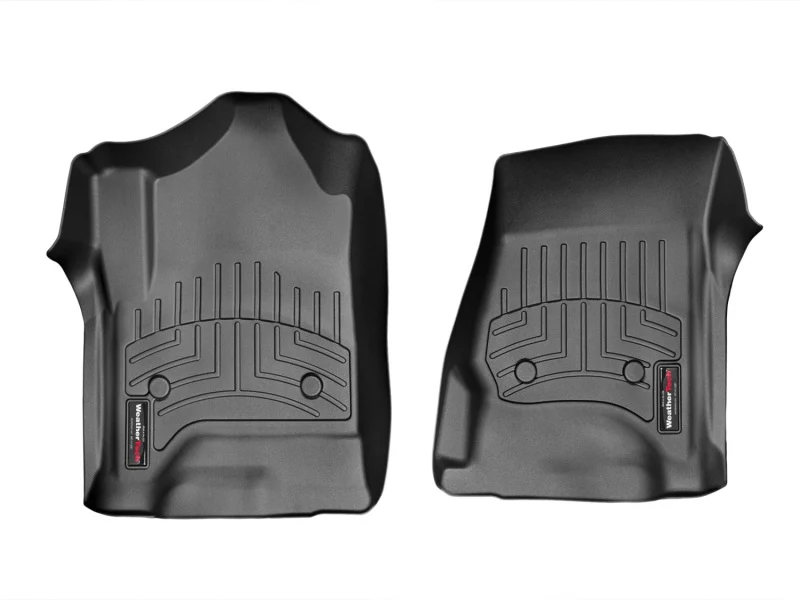 WeatherTech 14+ Chevrolet Silverado/GMC Sierra Crew and Double Cab Front FloorLiners - Black - Image 2