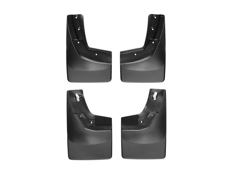 WeatherTech 14+ Chevrolet Silverado No Drill Mudflaps - Black - Image 2