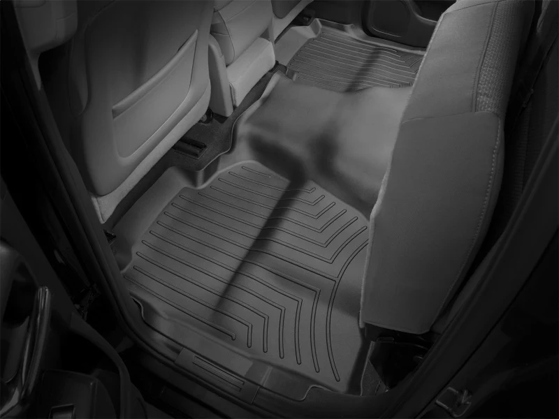 WeatherTech 14+ Chevrolet Silverado Rear FloorLiner - Black - Image 5