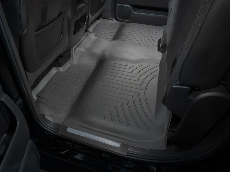 WeatherTech 14+ Chevrolet Silverado Rear FloorLiner - Black - Image 11
