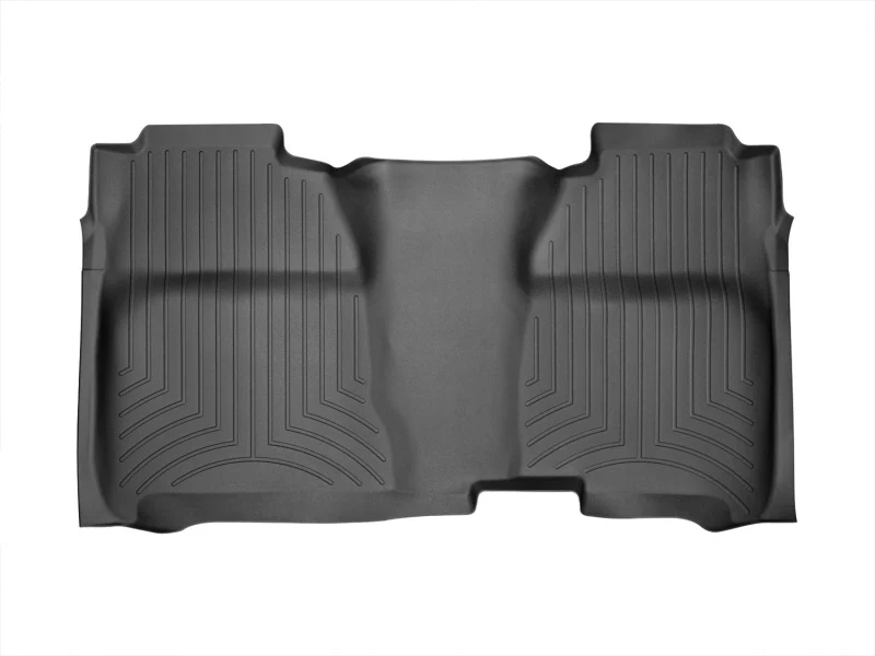 WeatherTech 14+ Chevrolet Silverado Rear FloorLiner - Black - Image 4