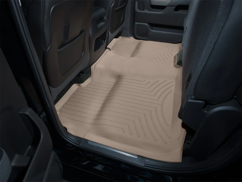 WeatherTech 14+ Chevrolet Silverado Rear FloorLiner - Tan - Image 5