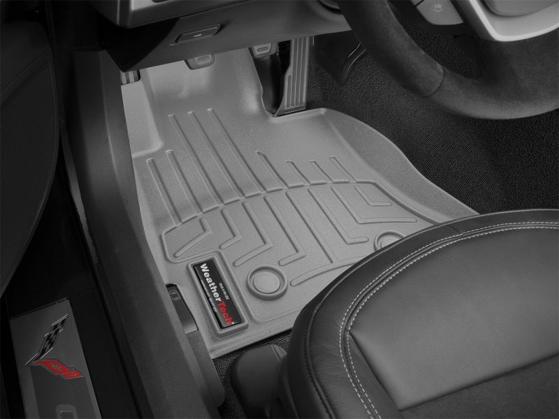 WeatherTech 14+ Chevy Corvette Front FloorLiner - Grey - Image 16