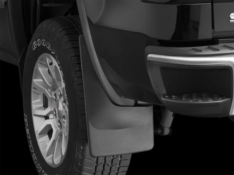 WeatherTech 14+ GMC Sierra/Sierra Denali No Drill Mudflaps - Black - Image 5