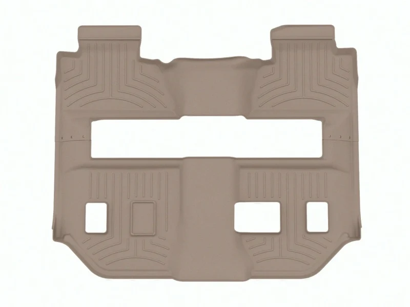 WeatherTech 15-20 GMC Yukon XL Rear FloorLiner HP - Tan (2pc - 2nd Row Bench & 3rd row)