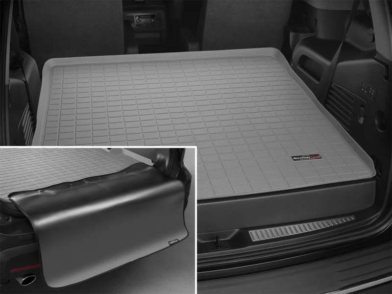 WeatherTech 15+ Cadillac Escalade Cargo Liner w/ Bumper Protector - Grey - Image 3