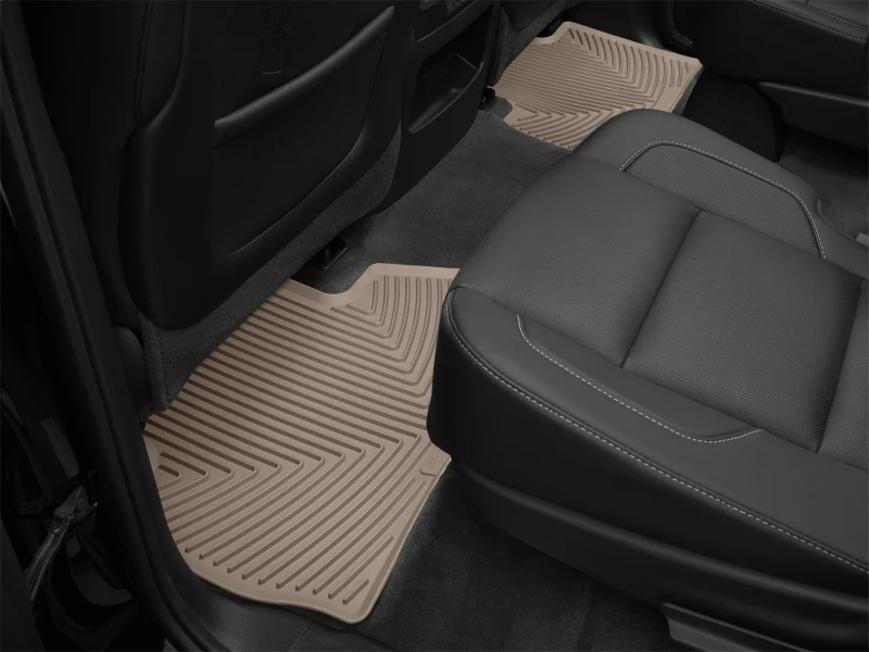 WeatherTech 15+ Chevy Tahoe/Sub/Silv/ GMC Yukon/XL/Sierra Rear Rubber Mats - Tan - Image 5