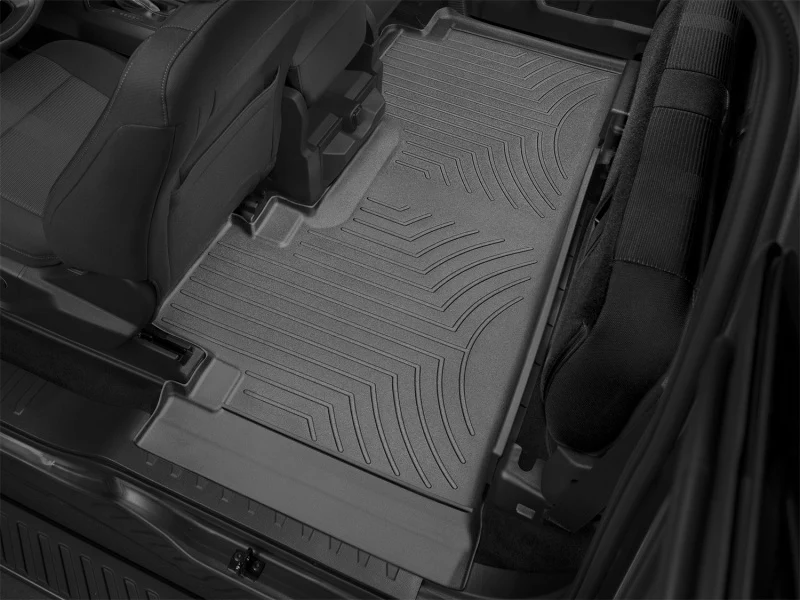 WeatherTech 15 Ford F-150 Super Cab w/ Bench Seats  Rear FloorLiners - Black - Image 15