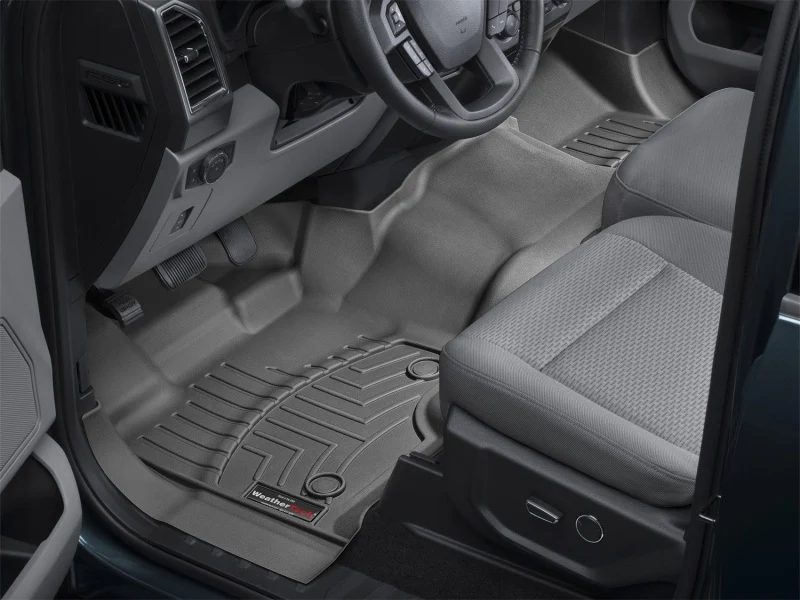 WeatherTech 15+ Ford F-150 SuperCab (Vinyl Floors) Front FloorLiner - Black - Image 13