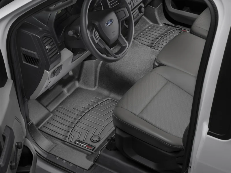 WeatherTech 16+ Ford F-150 Regular Cab Vinyl Floor Front FloorLiner-Black (Bench Seats w/o Console) - Image 9