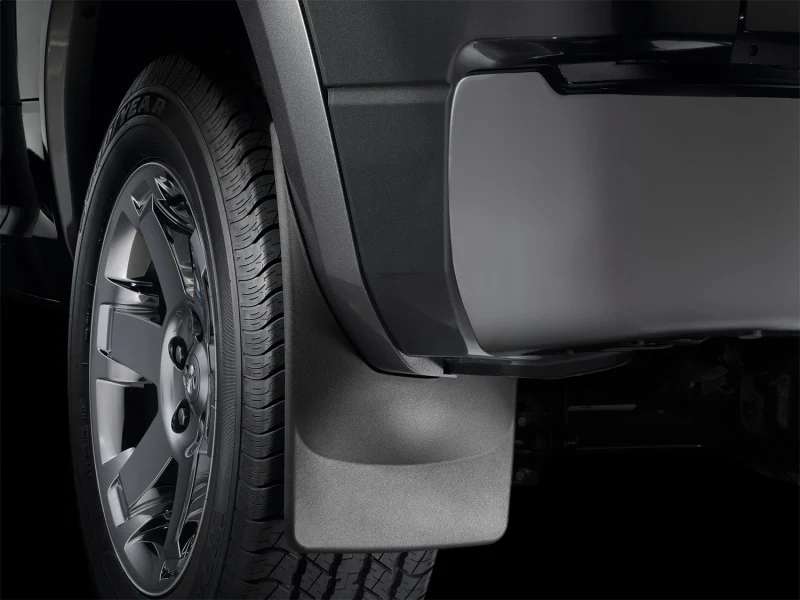WeatherTech 17-120 Ford F-250/350/450/550 w/Fender Flares Rear Dually No Drill Mudflaps - Black - Image 2