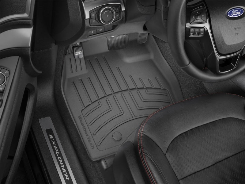 WeatherTech 17+ Ford Explorer Front FloorLiner HP - Black - Image 5