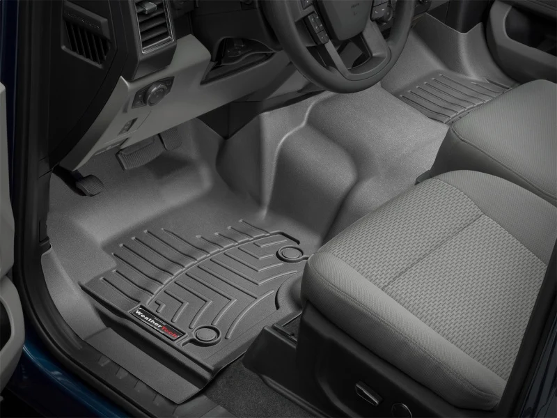 WeatherTech 17+ Ford F-250/F-350/F-450 Front FloorLiner - Black (w/ 1st Row Bench Seats) - Image 11