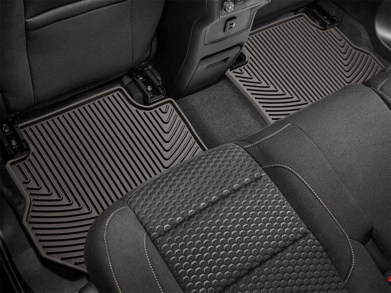 WeatherTech 17+ GMC Acadia / Acadia Denali Rear Rubber Mats - Cocoa - Image 2