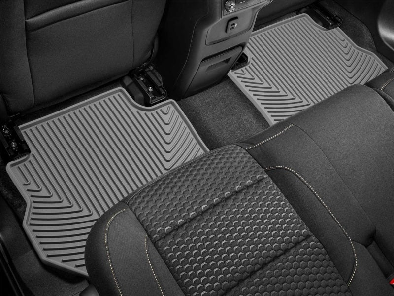 WeatherTech 17+ GMC Acadia / Acadia Denali Rear Rubber Mats - Grey - Image 2