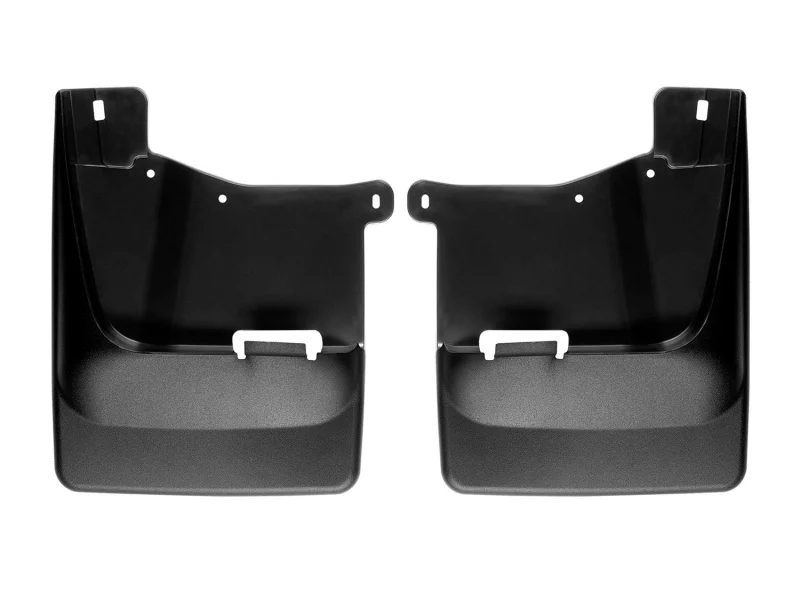 WeatherTech 20-24 Chevrolet Silverado 2500HD/3500HD Front No Drill Mudflaps - Black