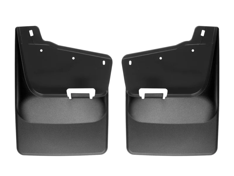 WeatherTech 20-24 Chevrolet Silverado 2500HD/3500HD Rear No Drill Mudflaps - Black