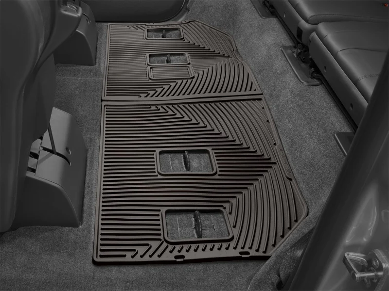 WeatherTech 2007-2010 Cadillac ESV Rear Rubber Mats - Cocoa - Image 3