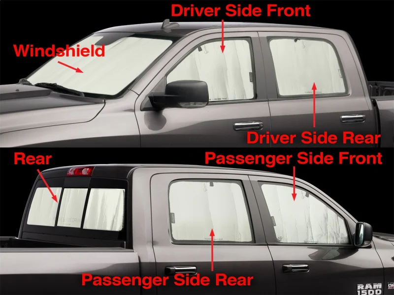 WeatherTech 2009+ Dodge Ram Truck 1500 Crew Cab TechShade Full Vehicle Kit - Image 6