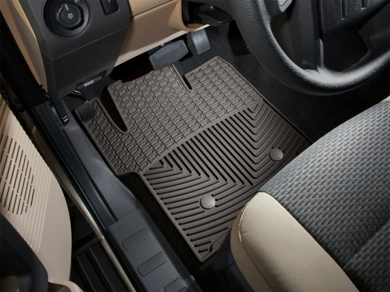 WeatherTech 2011-2016 Ford F-250/F-350/F-450/F-550 Front Rubber Mats - Cocoa - Image 3