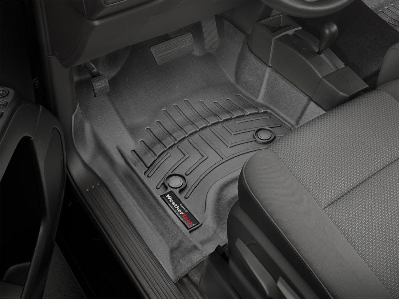 WeatherTech 2014+ Chevrolet Silverado 1500 Front FloorLiners - Black - Image 8