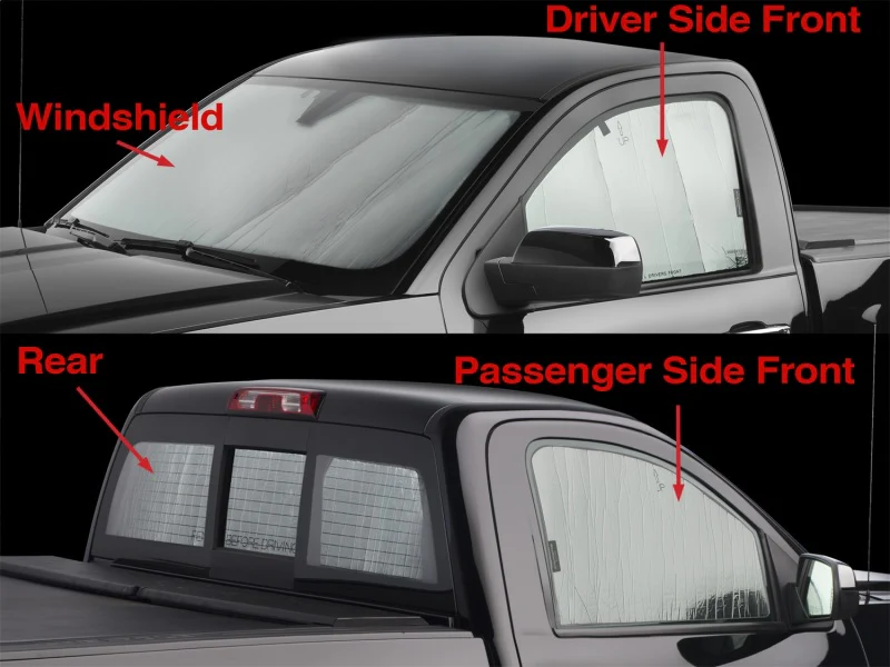 WeatherTech 2014+ Chevrolet Silverado 1500 Regular Cab TechShade Full Vehicle Kit - Image 7