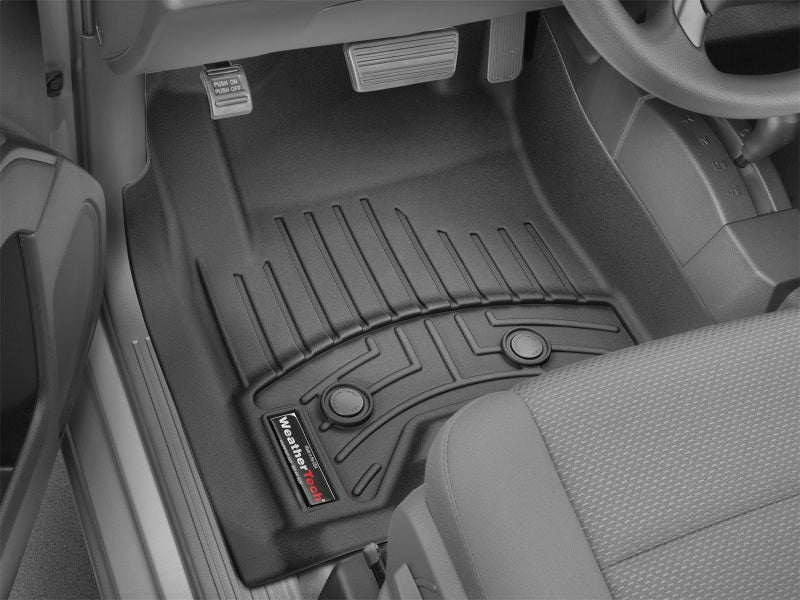 WeatherTech 2014+ Chevrolet Silverado 1500 Vinyl Front FloorLiner - Black (Double/Crew Cab) - Image 12