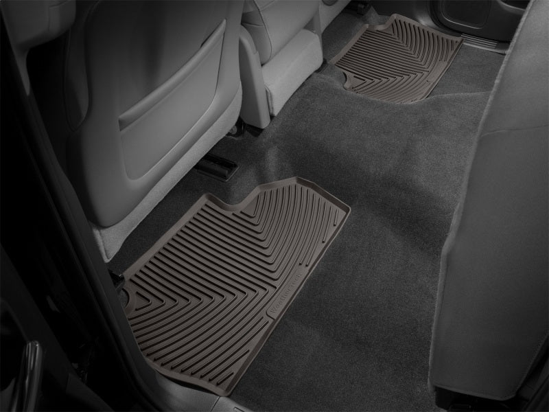 WeatherTech 2014+ Chevrolet Silverado Rear Rubber Mats - Cocoa - Image 3