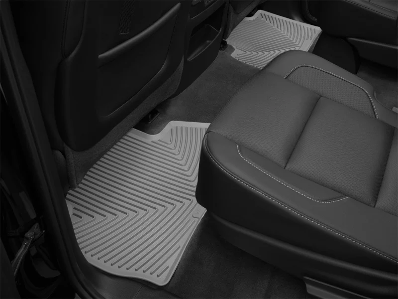 WeatherTech 2015+ Cadillac Escalade 2nd Row Rear Rubber Mats - Grey - Image 5