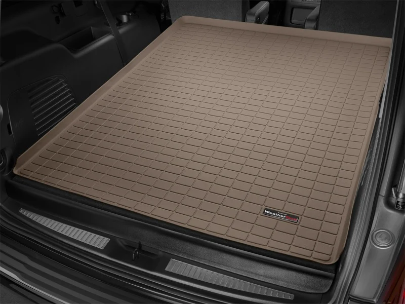WeatherTech 2015+ Cadillac Escalade ESV Cargo Liners - Tan - Image 5
