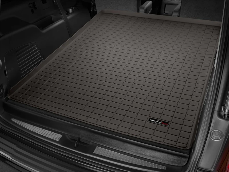 WeatherTech 2015+ Cadillac Escalade ESV / Chevrolet Suburban (Behind 2nd Row) Cargo Liners - Cocoa - Image 4