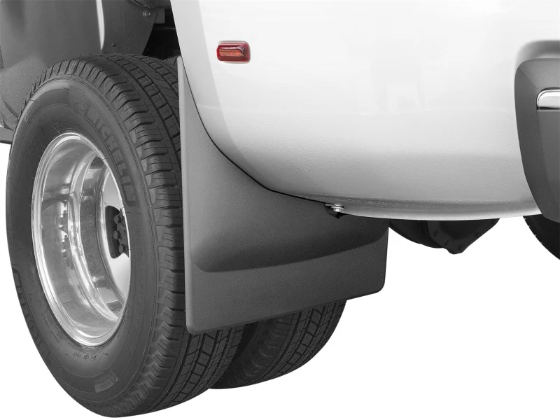 WeatherTech 2015+ Chevrolet Silverado 3500 / GMC Sierra/Sierra Denali 3500 No Drill Mudflaps - Black - Image 2