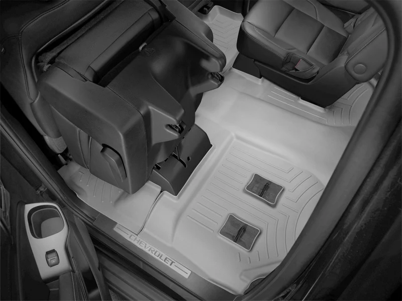 WeatherTech 2015+ Chevrolet Suburban Rear FloorLiner - Grey (Fits w/2nd Row Bucket Seats) - Image 9