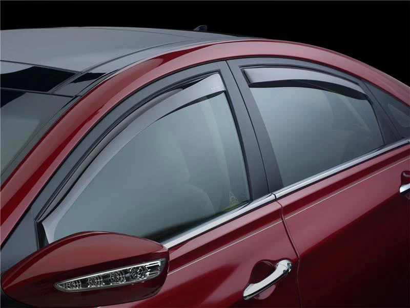 WeatherTech 2015+ Chevy Colorado/GMC Canyon Front Side Window Deflectors - Dark Smoke - Image 3