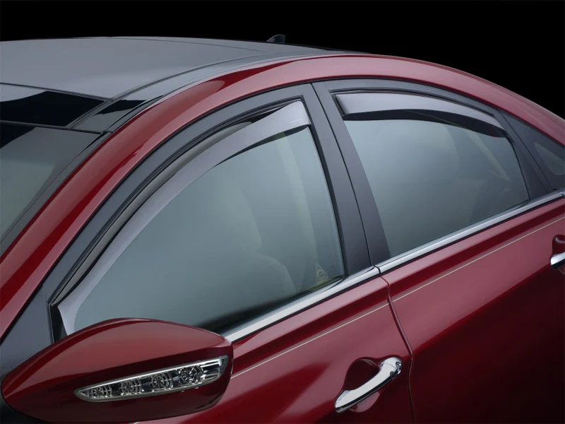 WeatherTech 2015+ Chevy Colorado/GMC Canyon Front Side Window Deflectors - Dark Smoke - Image 8