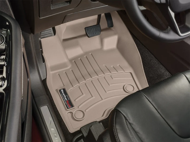 WeatherTech 2015+ Ford Edge Front FloorLiner - Tan - Image 4