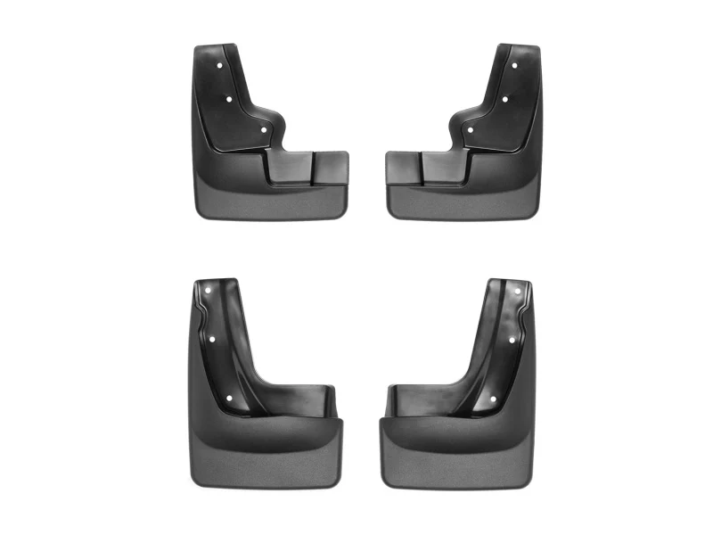 WeatherTech 2015+ Ford Edge No Drill Mudflaps - Black - Image 2