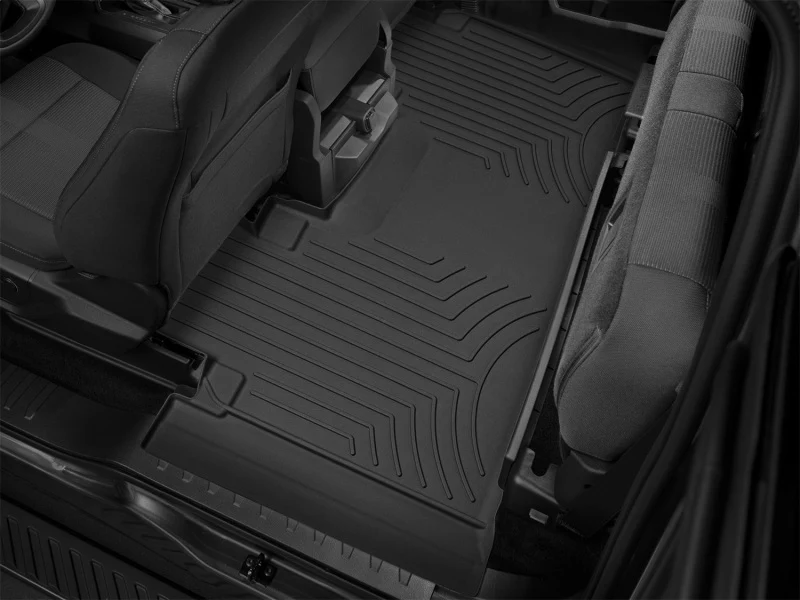 WeatherTech 2015+ Ford F-150/250/320/450 SuperCab (Bench) Rear FloorLiner - Black - Image 12