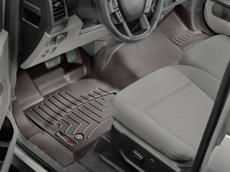 WeatherTech 2015+ Ford F-150 (Regular Cab) Front FloorLiner - Cocoa - Image 10