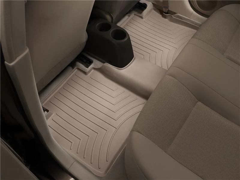 WeatherTech 2015+ Ford F-150 SuperCrew Cab Rear FloorLiner - Tan (w/ 1st Row Bench Seats) - Image 4
