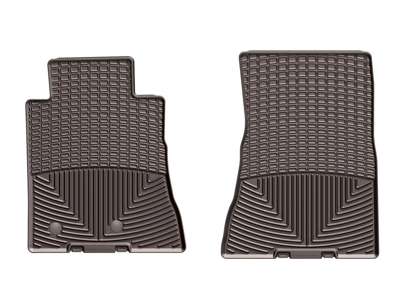 WeatherTech 2015+ Ford Mustang Shelby GT350/GT350R Front Rubber Mats - Cocoa